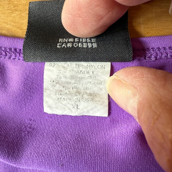 LBH TOP 3/4 SLEEVE NYLON SPANDEX LIGHTWEIGHT CASUAL STRETCHY SLEEK VERSATILE XL - Picture 11 of 11